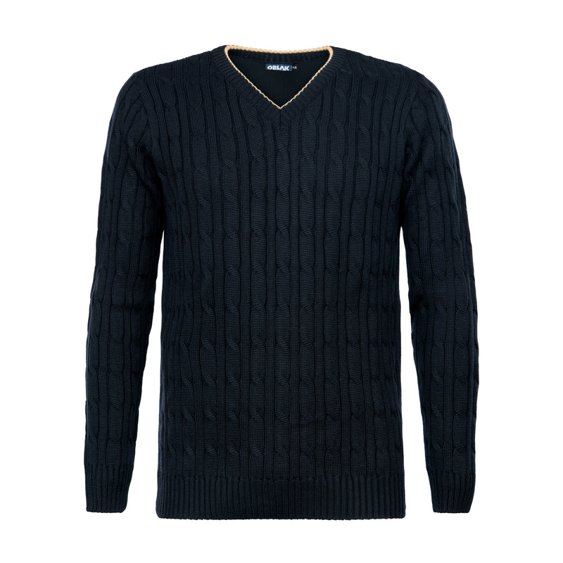 Moški pulover Francesco - temno moder